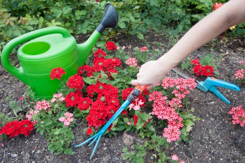 Low-carbon vans used for sustainable garden recycling